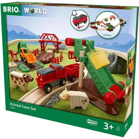 Brio Set Fattoria degli Animali con Trenino Elettrico