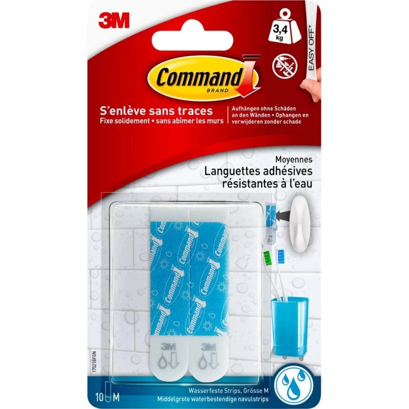 3M Command Strisce Adesive Medie 17021P
