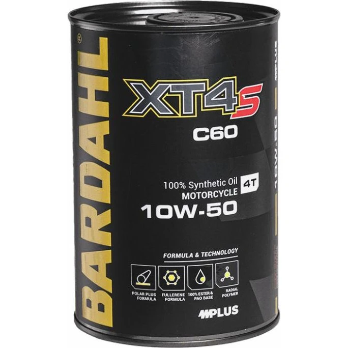 Bardahl XT4-S C60 10W-50 Sintetico Sport Performance