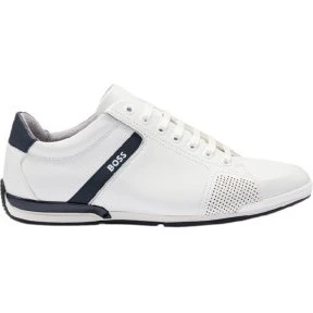 BOSS Sneaker Saturn in pelle bianca da uomo