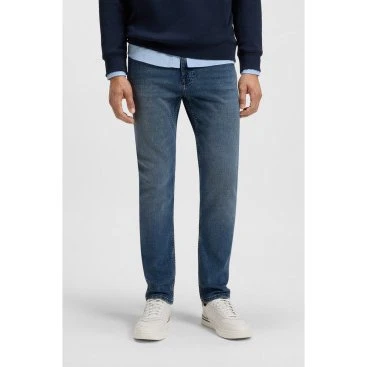 BOSS Jeans Slim Fit Uomo Blu Medio Delaware Bo