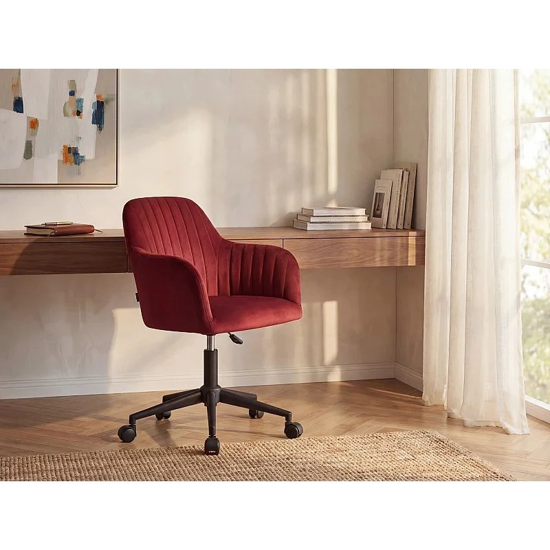 HOMCOM Sedia da Ufficio Dondolo Grigia, Altezza Regolabile